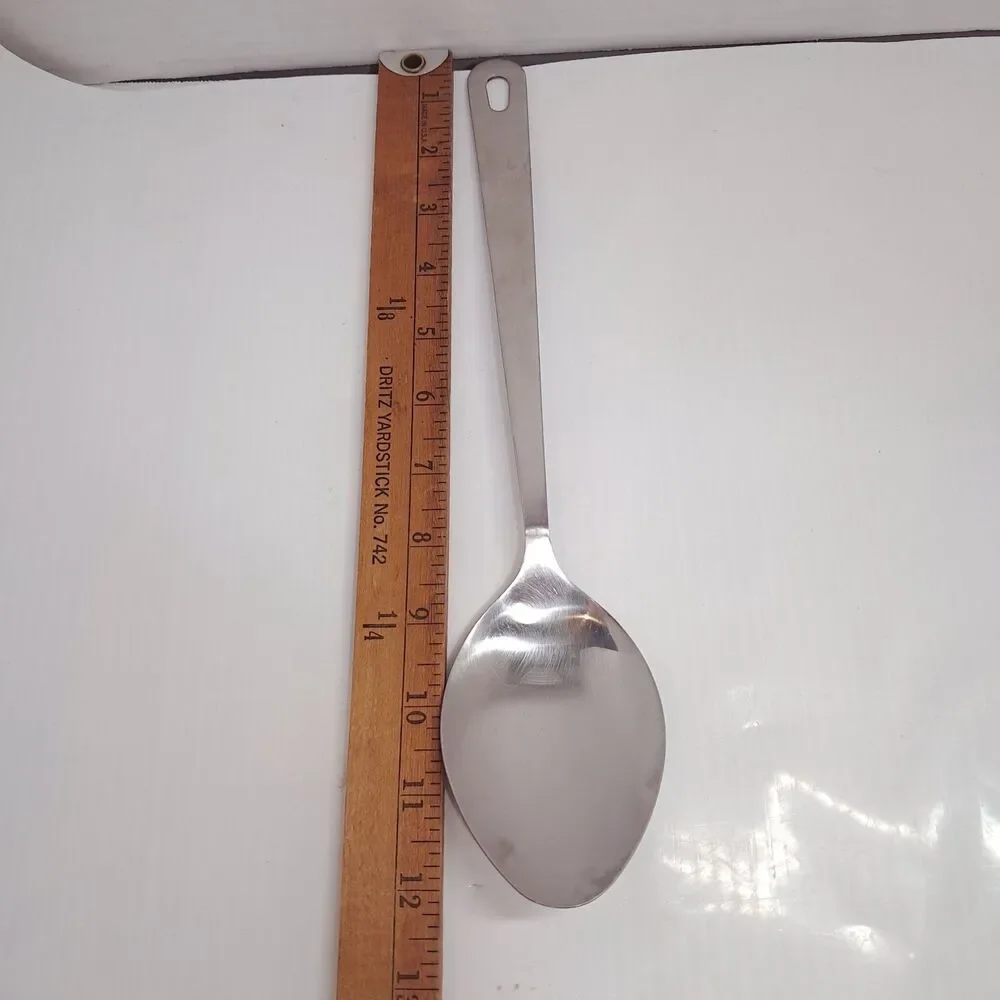 Vintage Wolfgang Pucks Cafe Collection solid Serving Spoon Stainless Steel